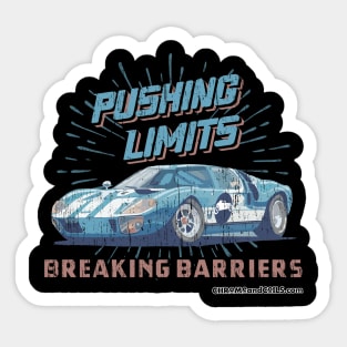 GT Pushing Limits 40 Breaking Barriers Sticker